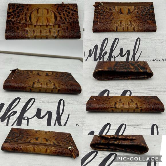 Vintage Brahmin Paris Barrel Purse & Whitney Wallet Set - Picture 8 of 14